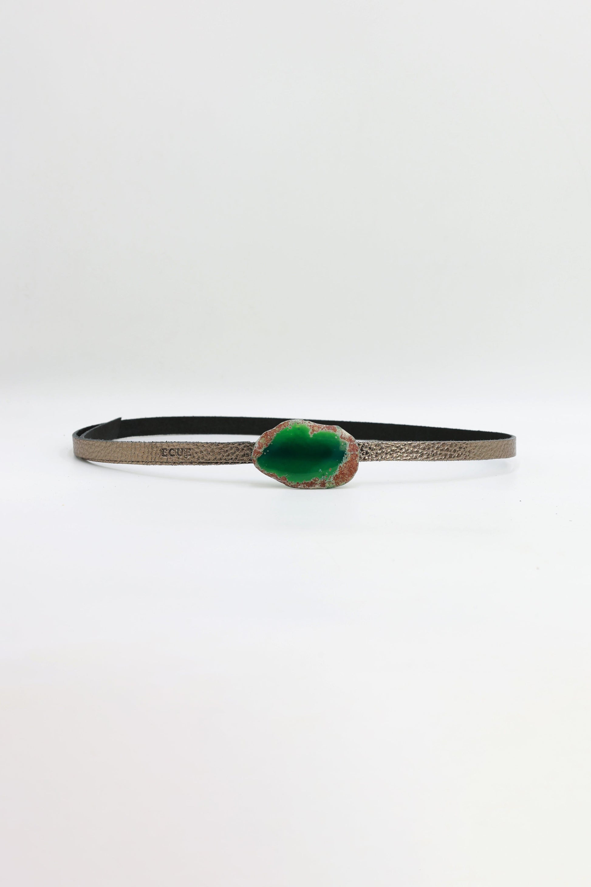 Cinturón Vita Bronce - Ágata Verde Belts Ecue 