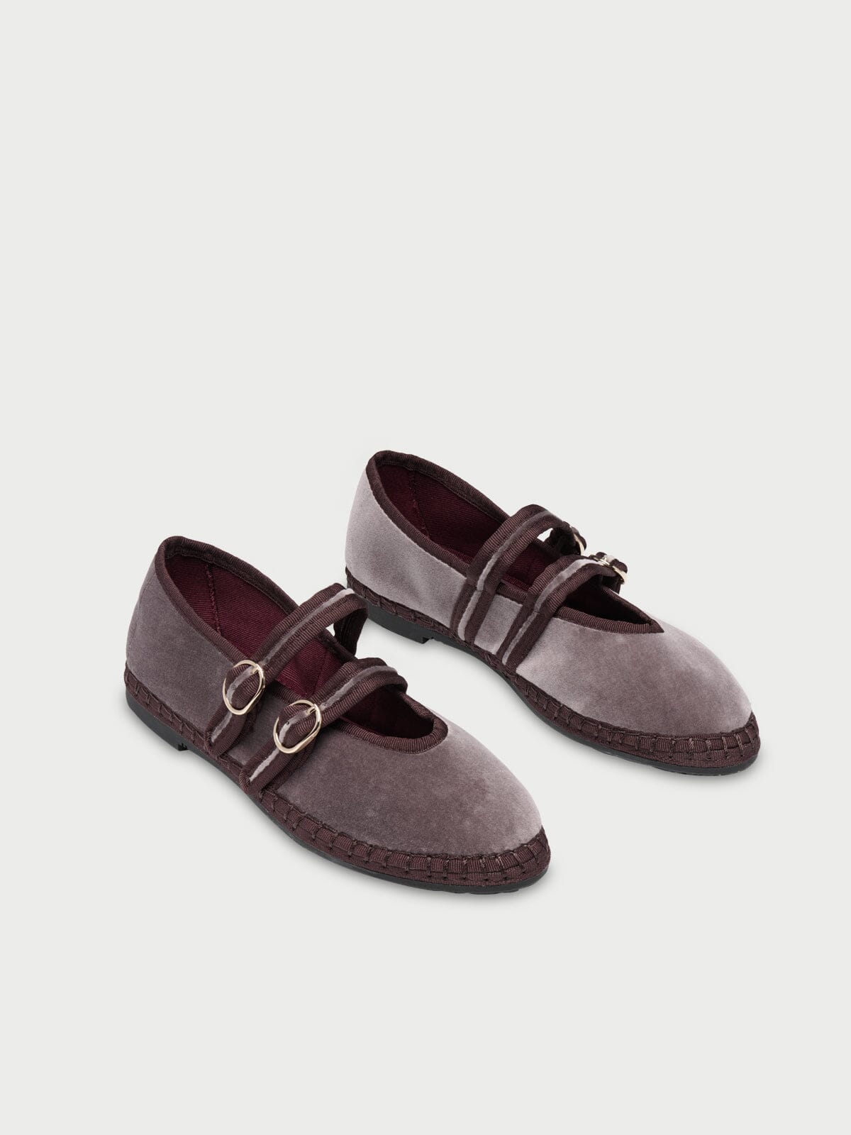 Claire Taupe Mary Jane Flabelus 