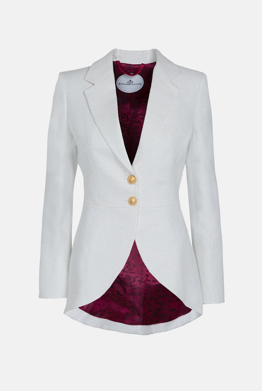 CLASSIC WHITE TWO-BUTTON MARGARITA BLAZER Jackets The Extreme Collection 
