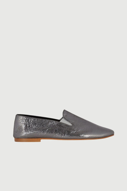 Cleo Loafers in Silver Leather Cleo AUGUSTA 