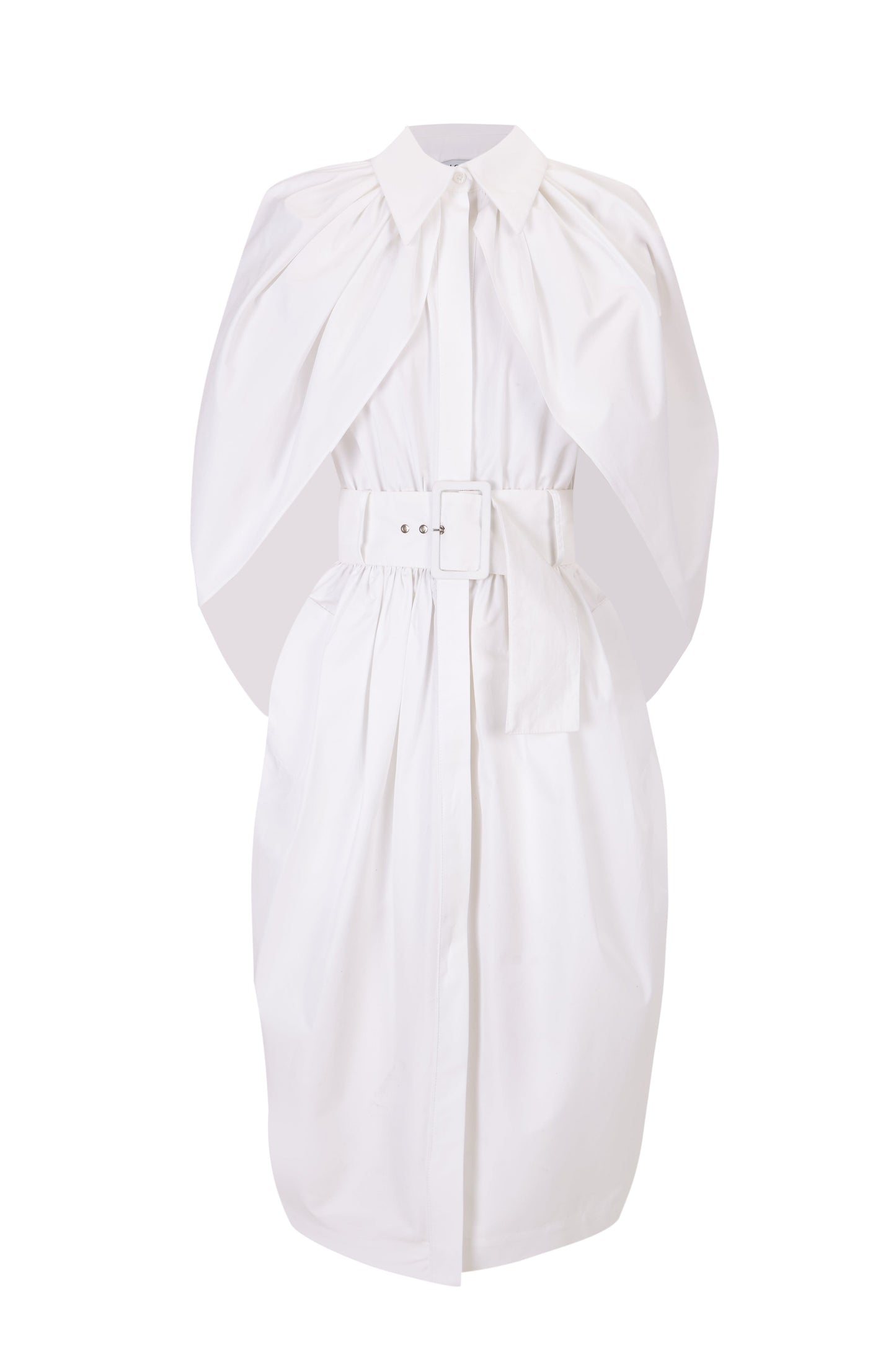 Cocoon Poplin Dress Dresses PALOMO SPAIN 