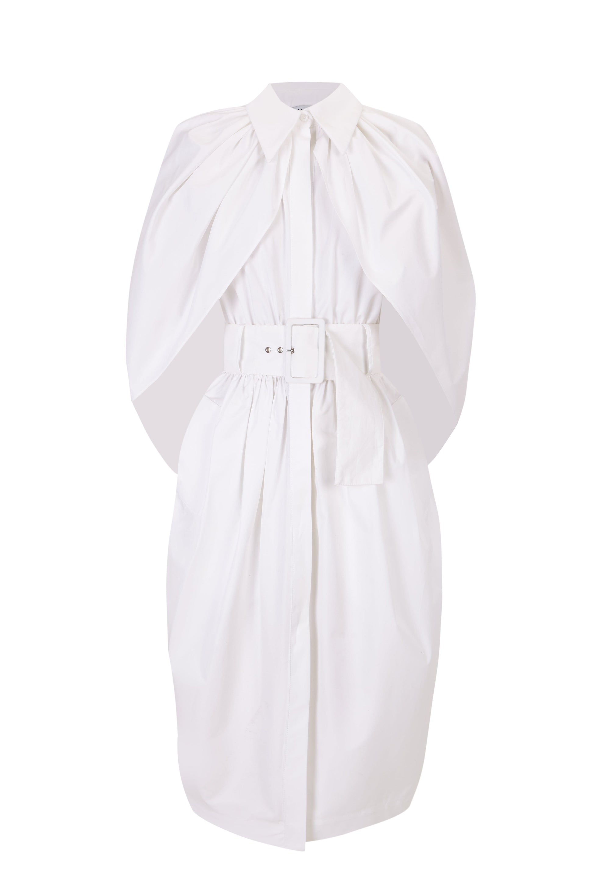 Cocoon Poplin Dress Dresses PALOMO SPAIN 