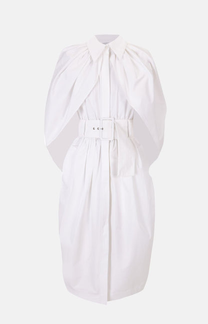 Cocoon Poplin Dress Dresses PALOMO SPAIN 