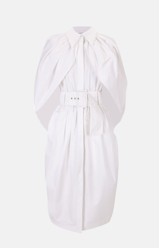 Cocoon Poplin Dress Dresses PALOMO SPAIN 