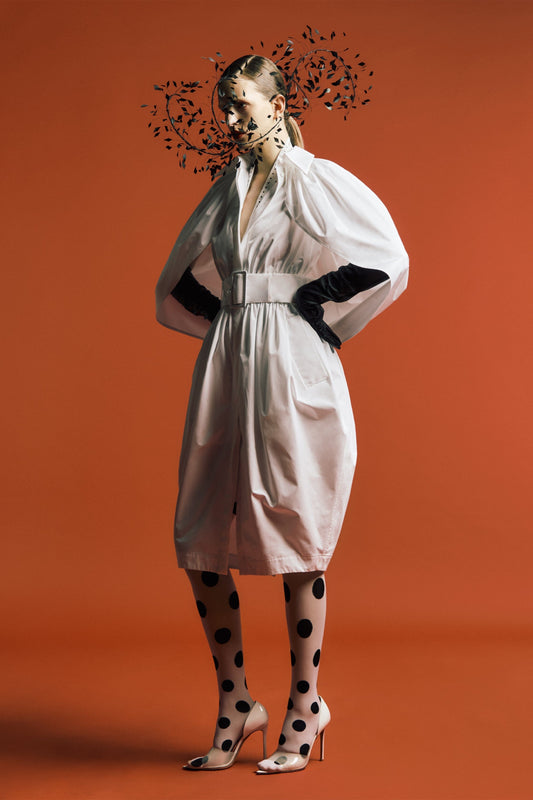 Cocoon Poplin Dress Dresses PALOMO SPAIN 