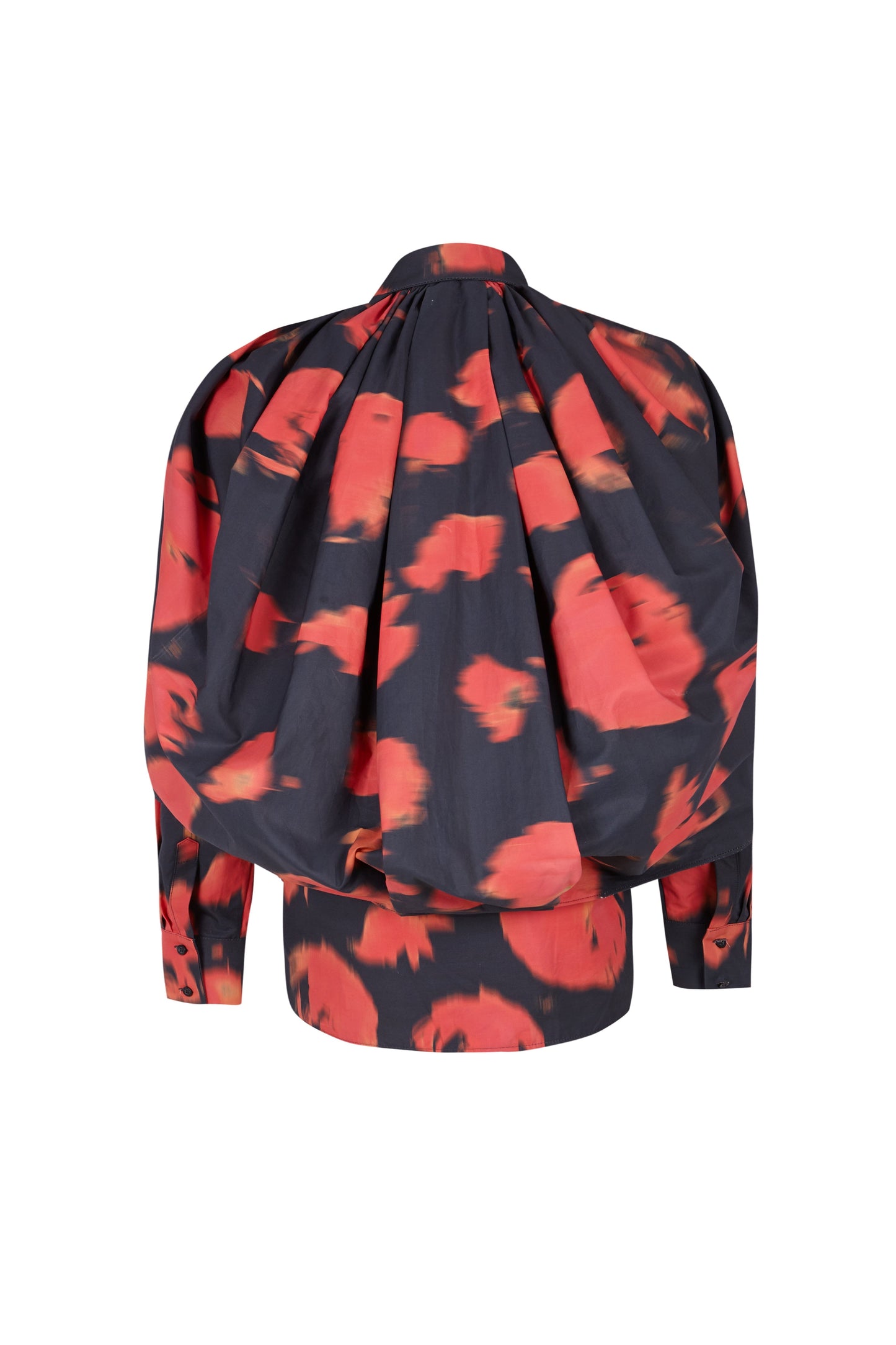 Cocoon Red Printed Shirt Shirts & Tops PALOMO SPAIN 