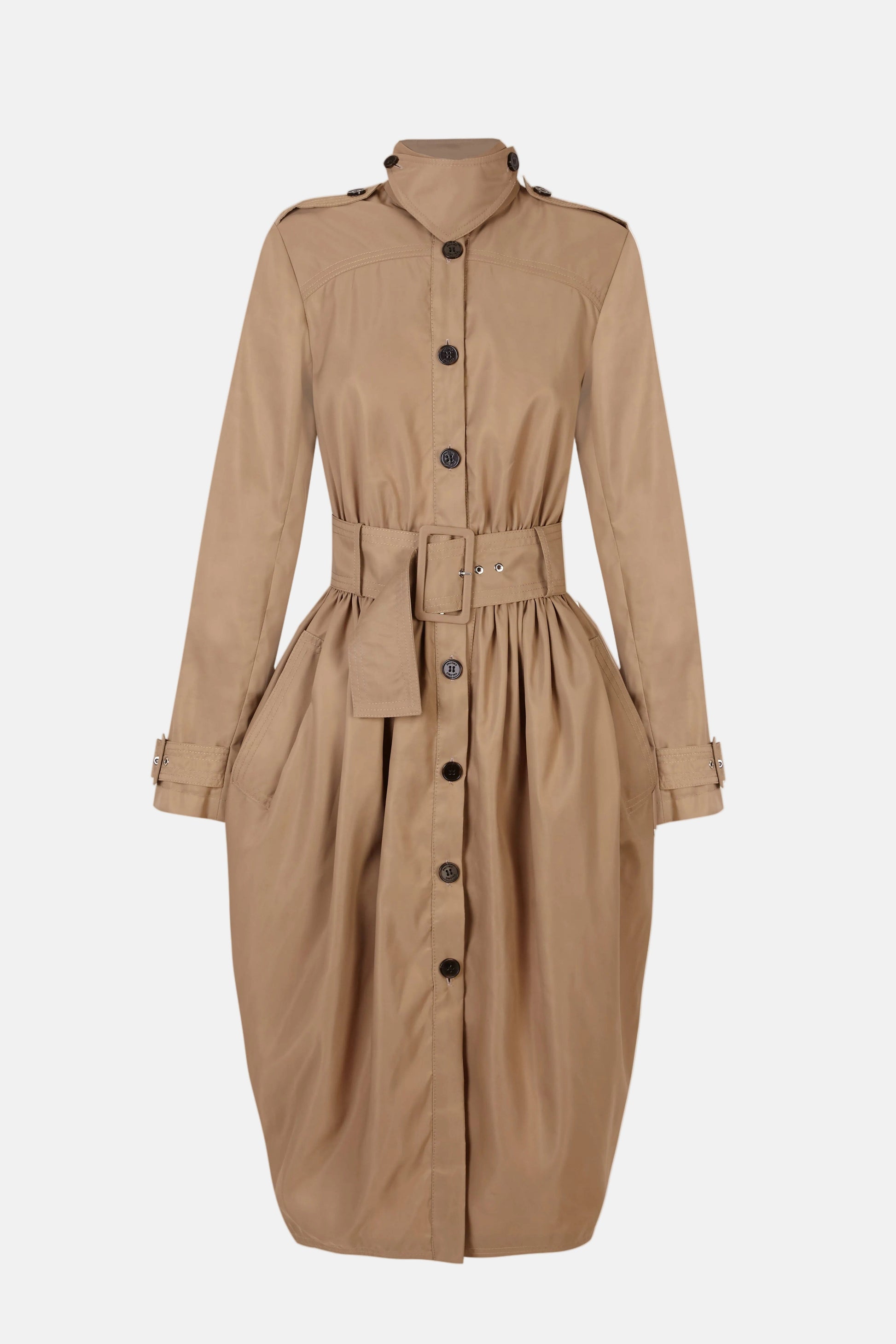Cocoon Trench Dress Dresses PALOMO SPAIN 