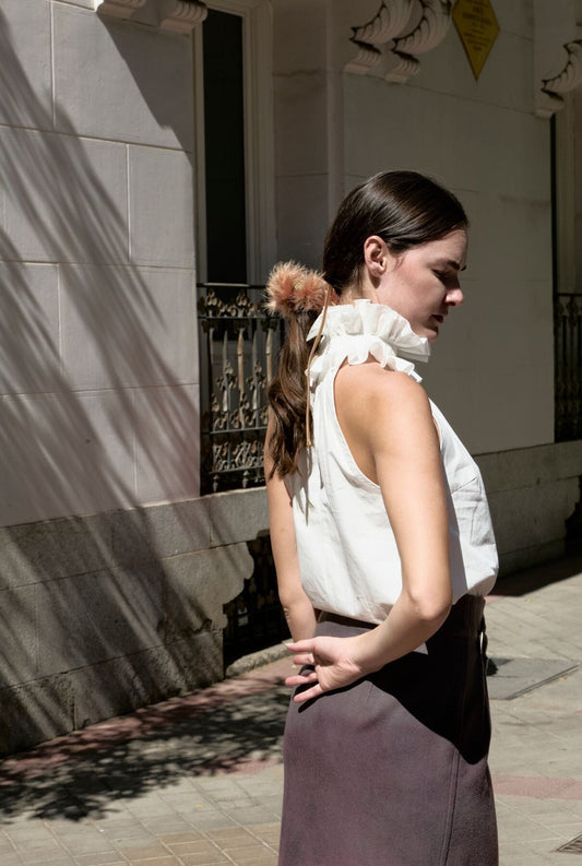 Coleteros de plumas beige Headpieces Coterelle 