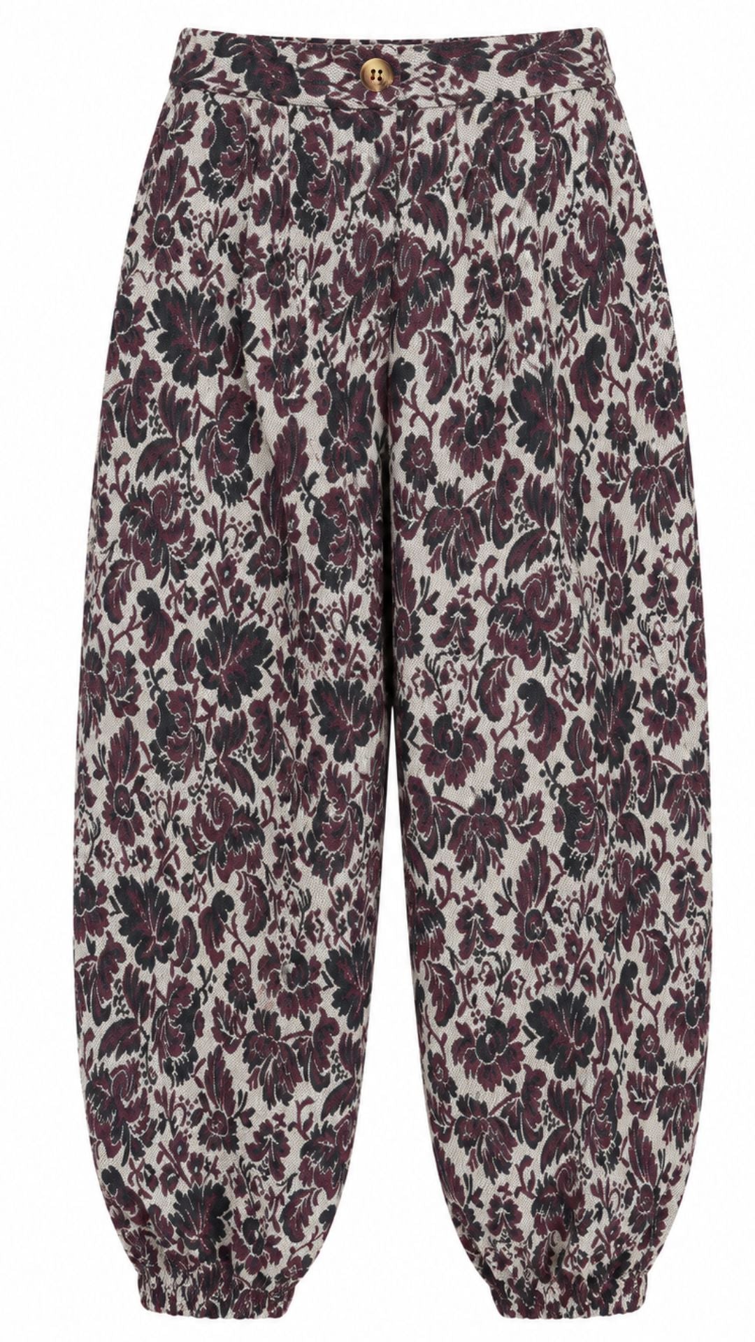 Colette Gathered Beige Pants Trousers Copines 