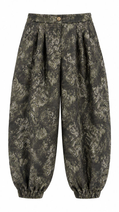 Colette Green Gathered Pants Trousers Copines 