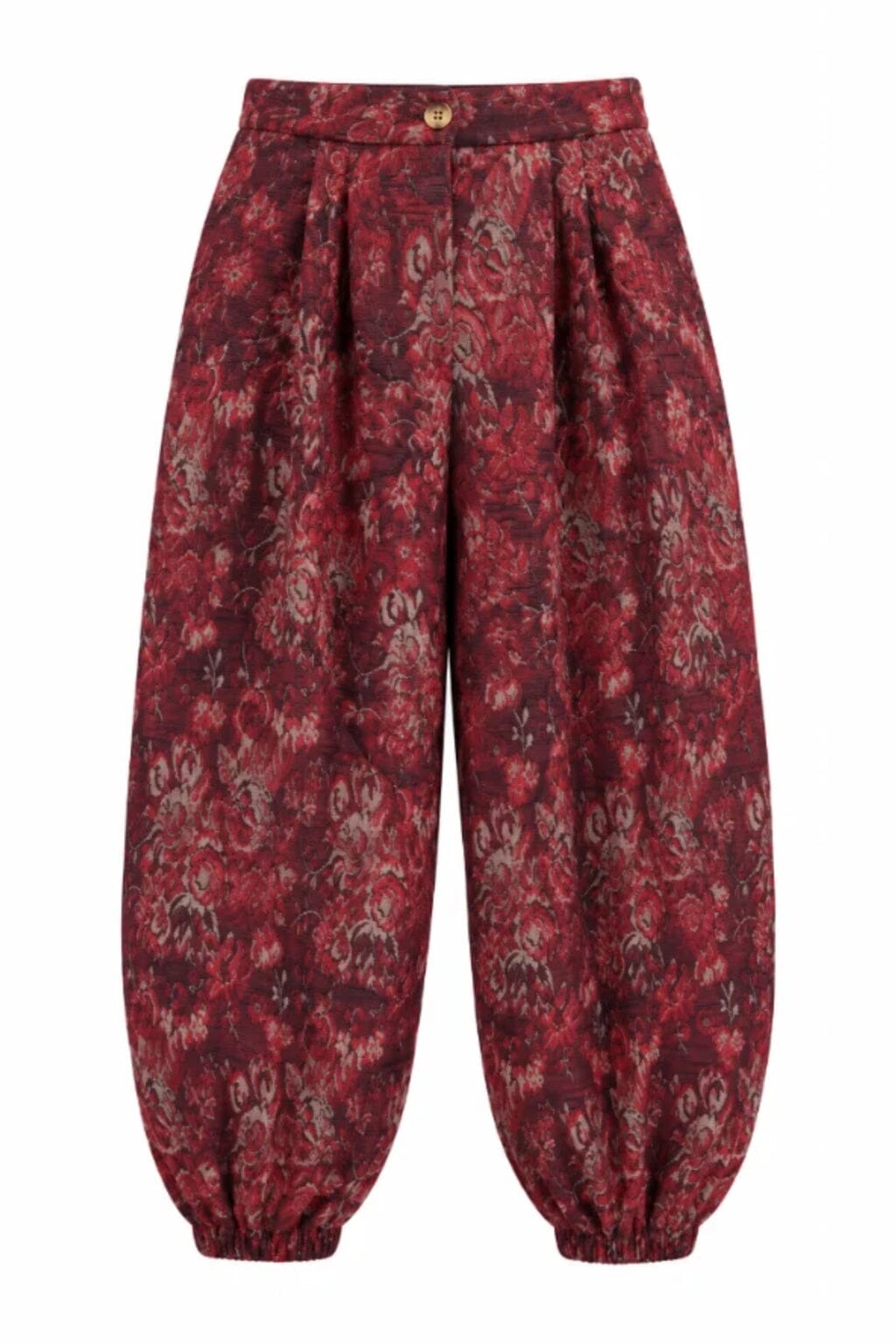 Colette Red Gathered Pants Trousers Copines 