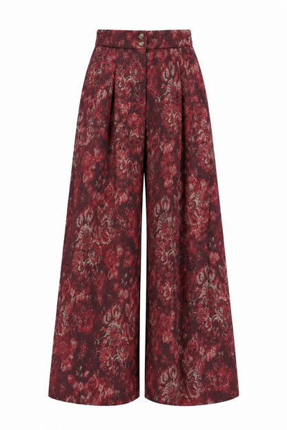 Colette Red Palazzo Pants Trousers Copines 