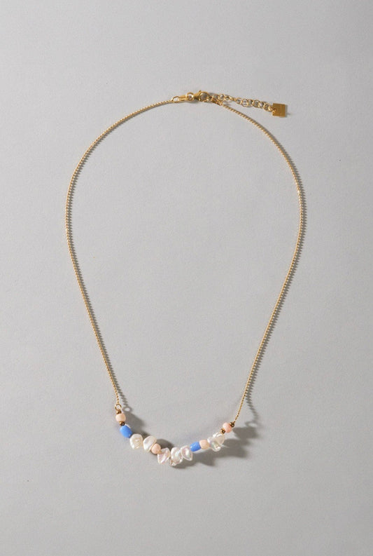 Colgante Tahiti Oro Linea de perlas Necklaces Malababa 