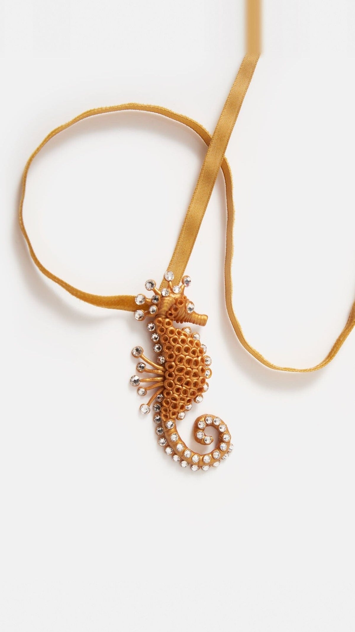 Colgante/Broche Caballito de Mar Oro Strauss Necklaces Joaquin Blanco 