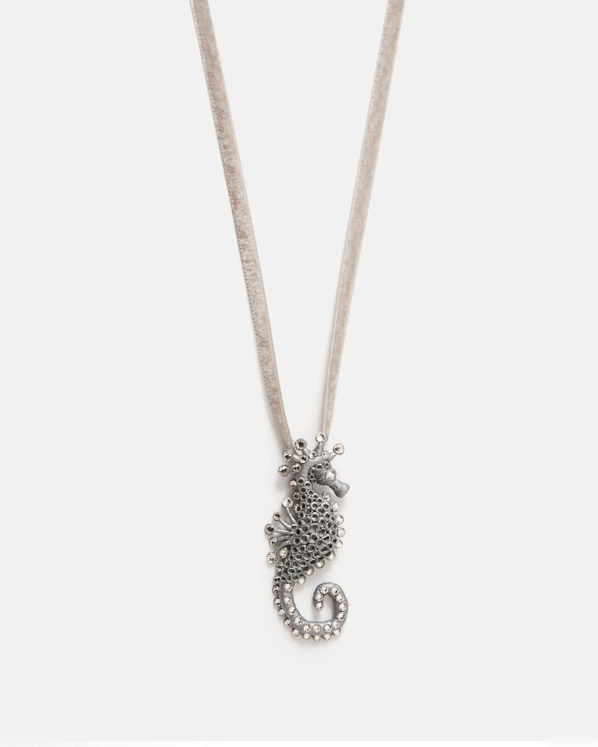 Colgante/Broche Caballito de Mar Plata Strauss Necklaces Joaquin Blanco 