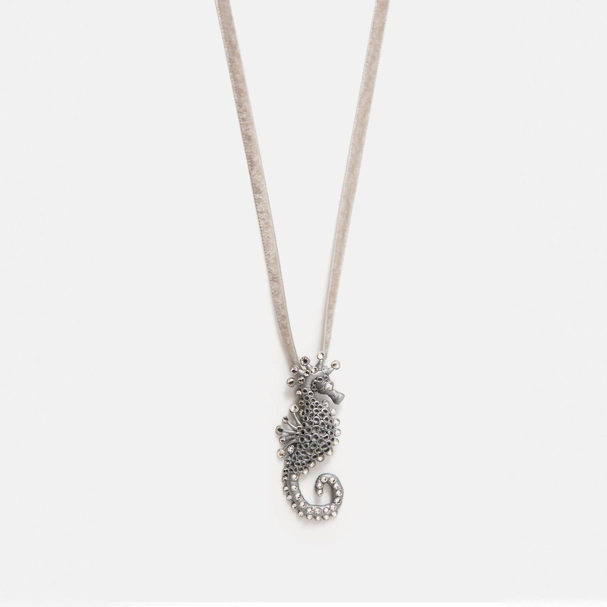 Colgante/Broche Caballito de Mar Plata Strauss Necklaces Joaquin Blanco 