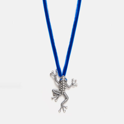 Colgante/Broche Rana Trepadora Plata Strauss Necklaces Joaquin Blanco 