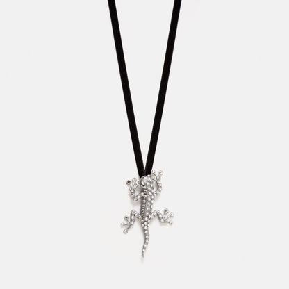 Colgante/Broche Salamandra Plata Strauss Necklaces Joaquin Blanco 