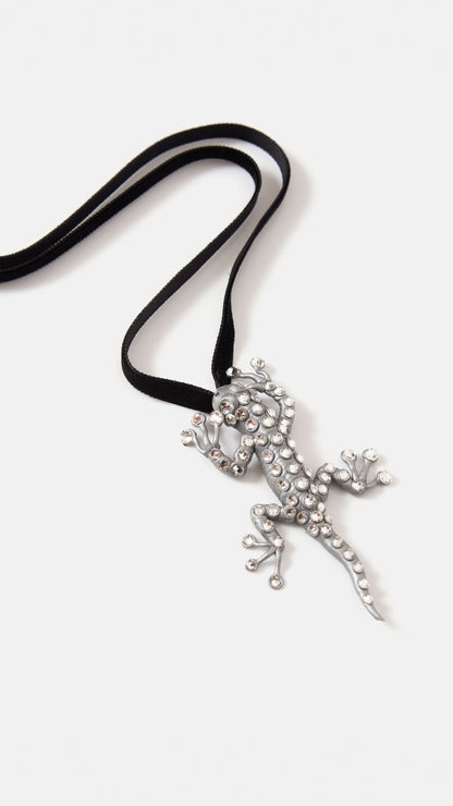 Colgante/Broche Salamandra Plata Strauss Necklaces Joaquin Blanco 
