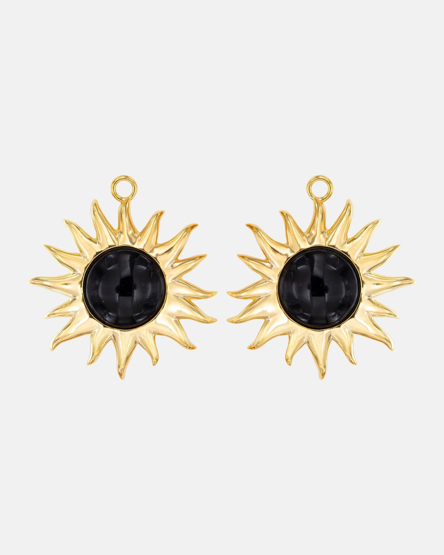 Colgantes Sol Fascinante Final Ágata Negra Earrings Coolook 