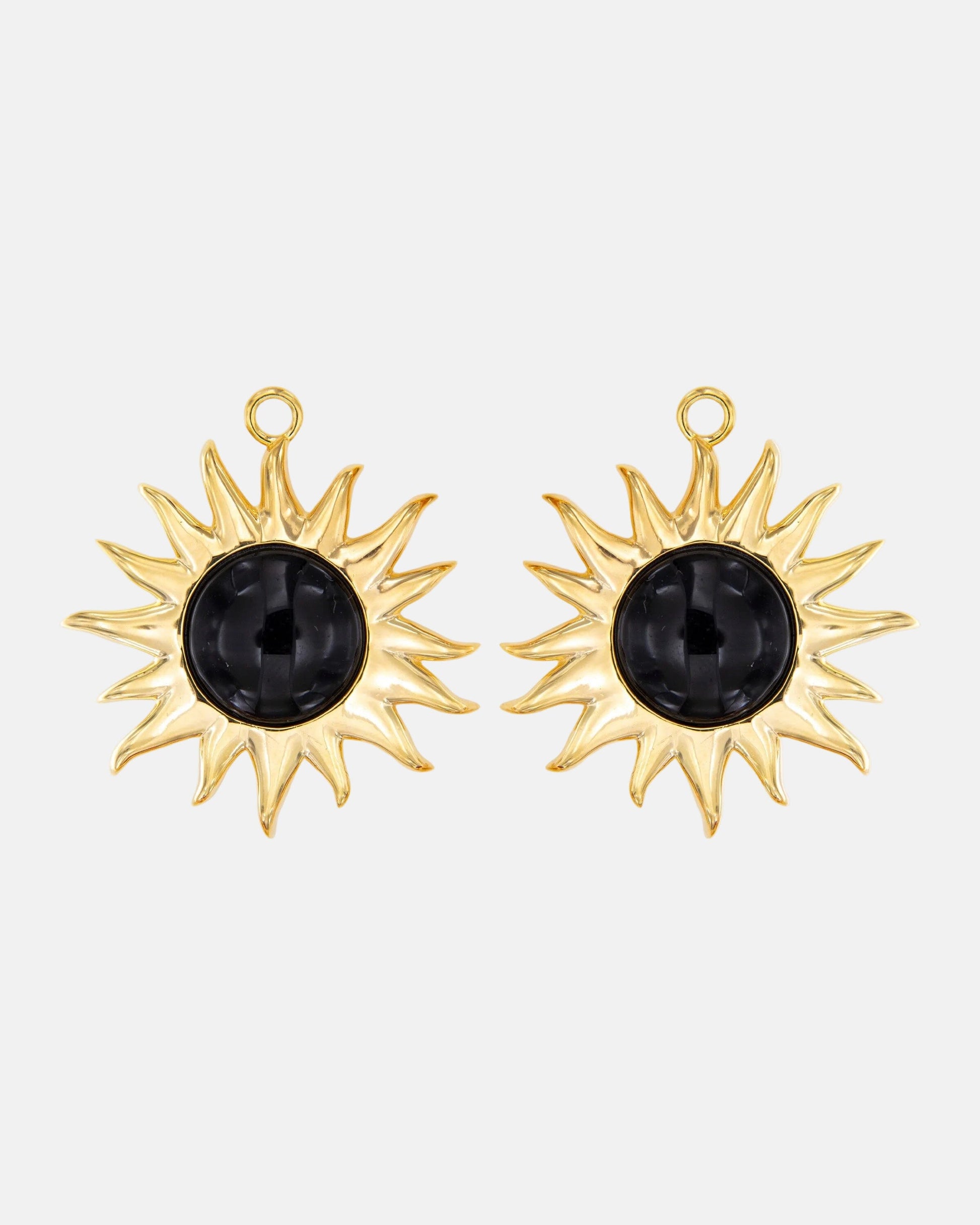 Colgantes Sol Fascinante Final Ágata Negra Earrings Coolook 