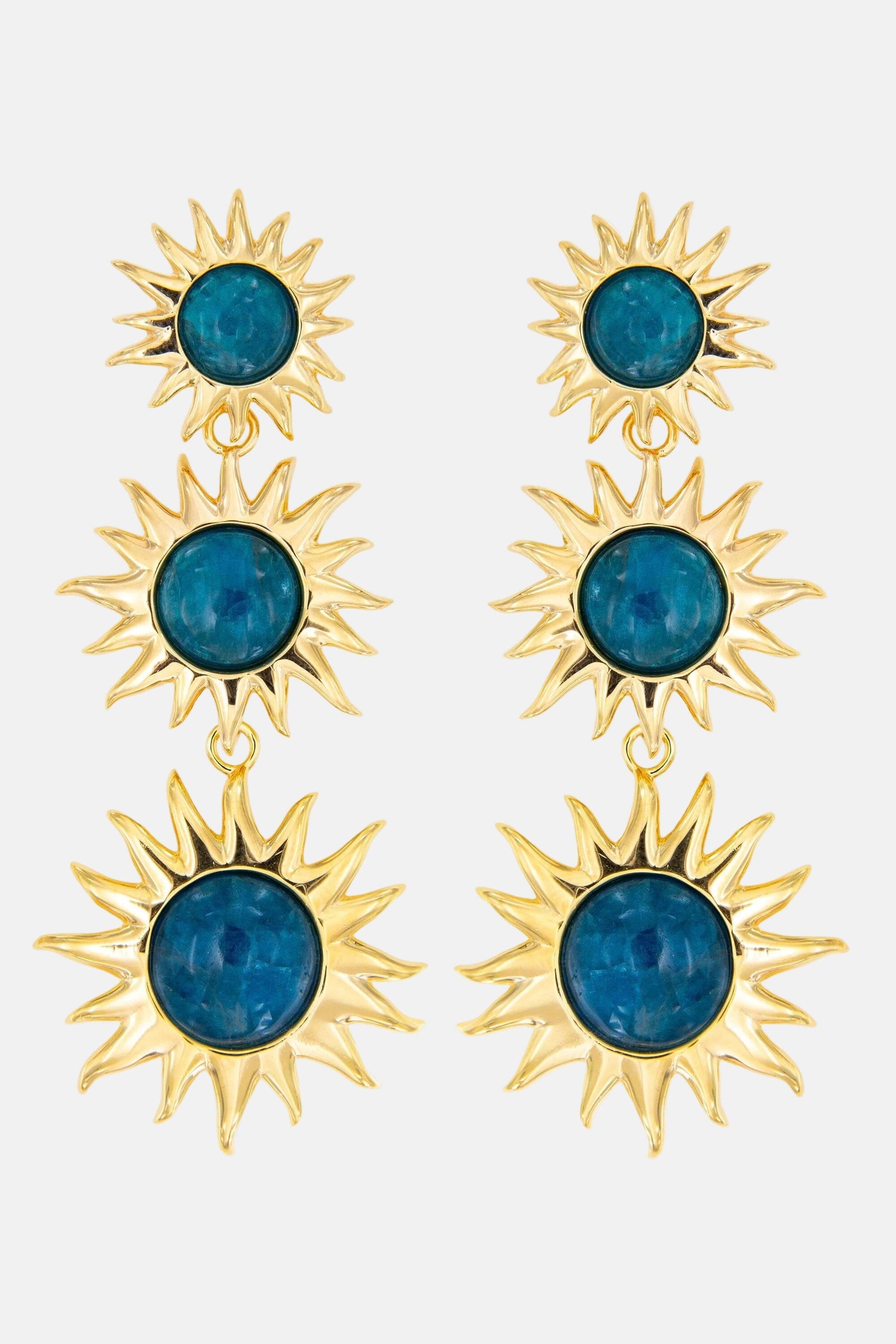 Colgantes Sol Fascinante Final Apatita Earrings Coolook 