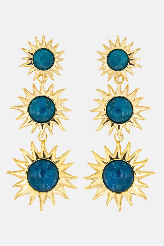 Colgantes Sol Fascinante Final Apatita Earrings Coolook 