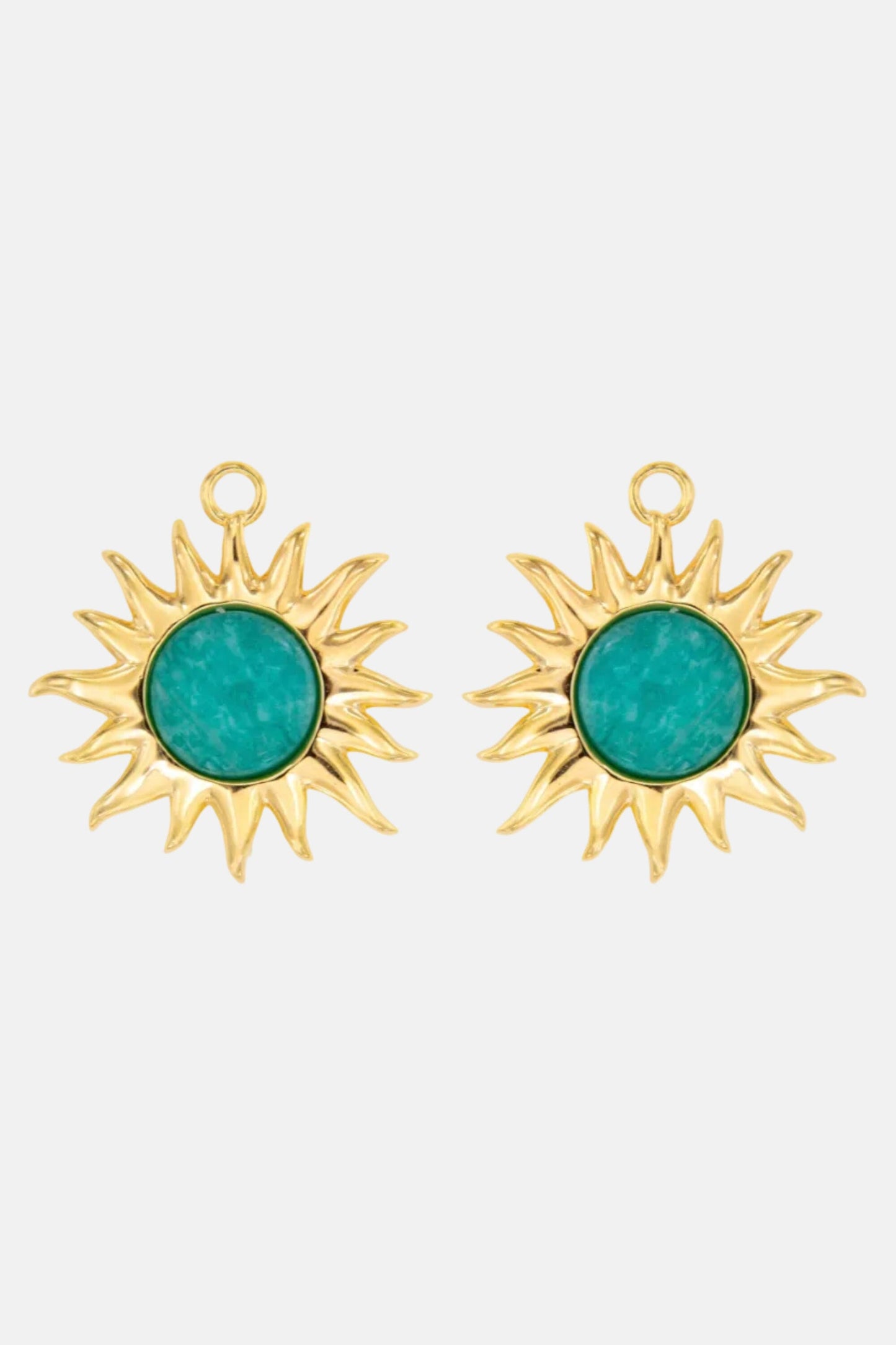 Colgantes Sol Fascinante Intermedio Amazonita Earrings Coolook 