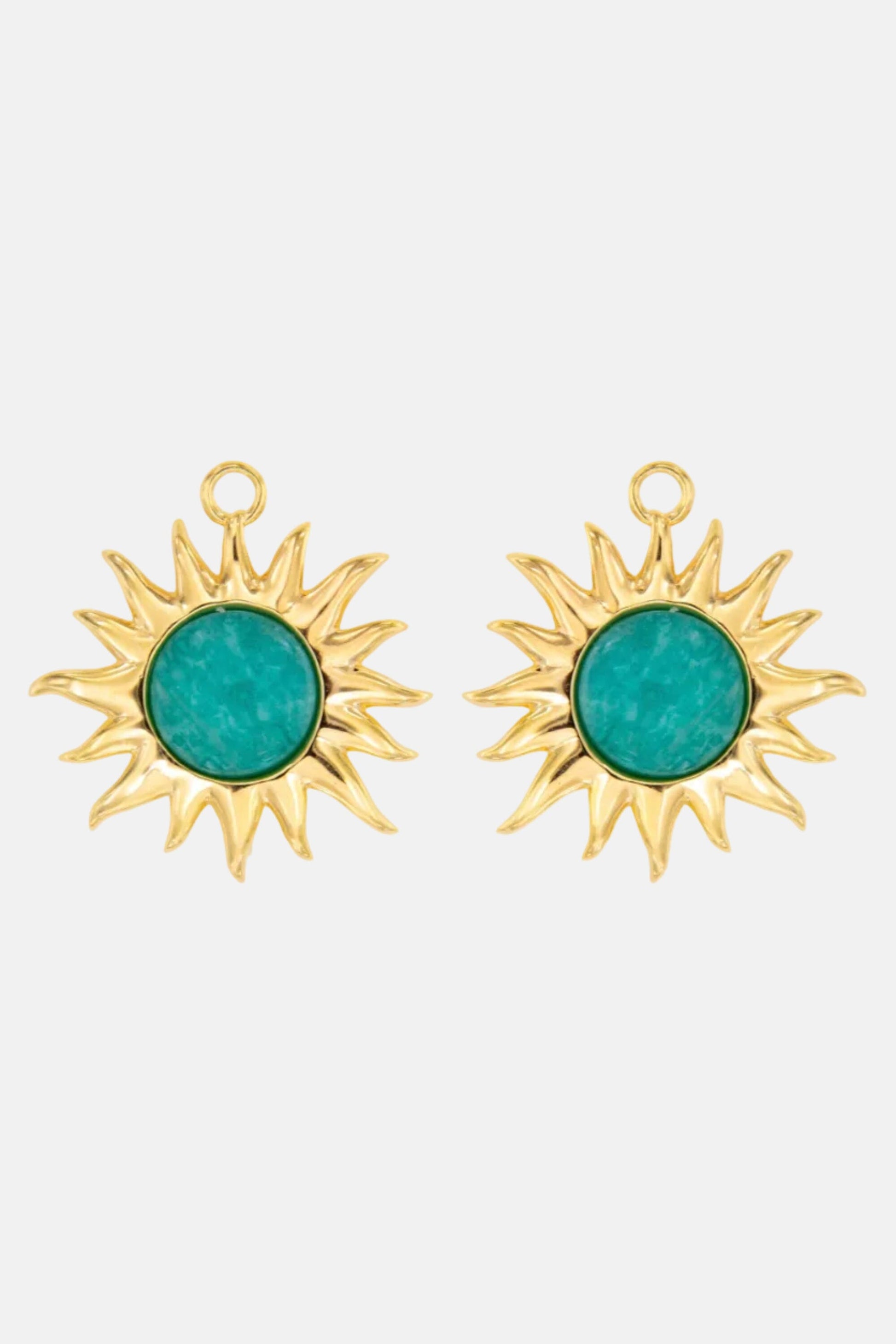 Colgantes Sol Fascinante Intermedio Amazonita Earrings Coolook 