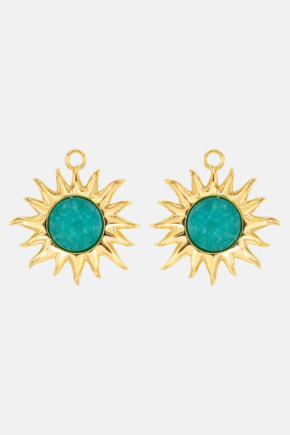 Colgantes Sol Fascinante Intermedio Amazonita Earrings Coolook 
