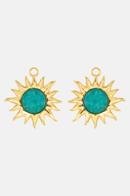 Colgantes Sol Fascinante Intermedio Amazonita Earrings Coolook 