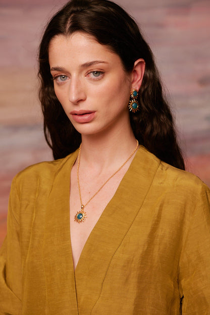 Colgantes Sol Fascinante Intermedio Apatita Earrings Coolook 