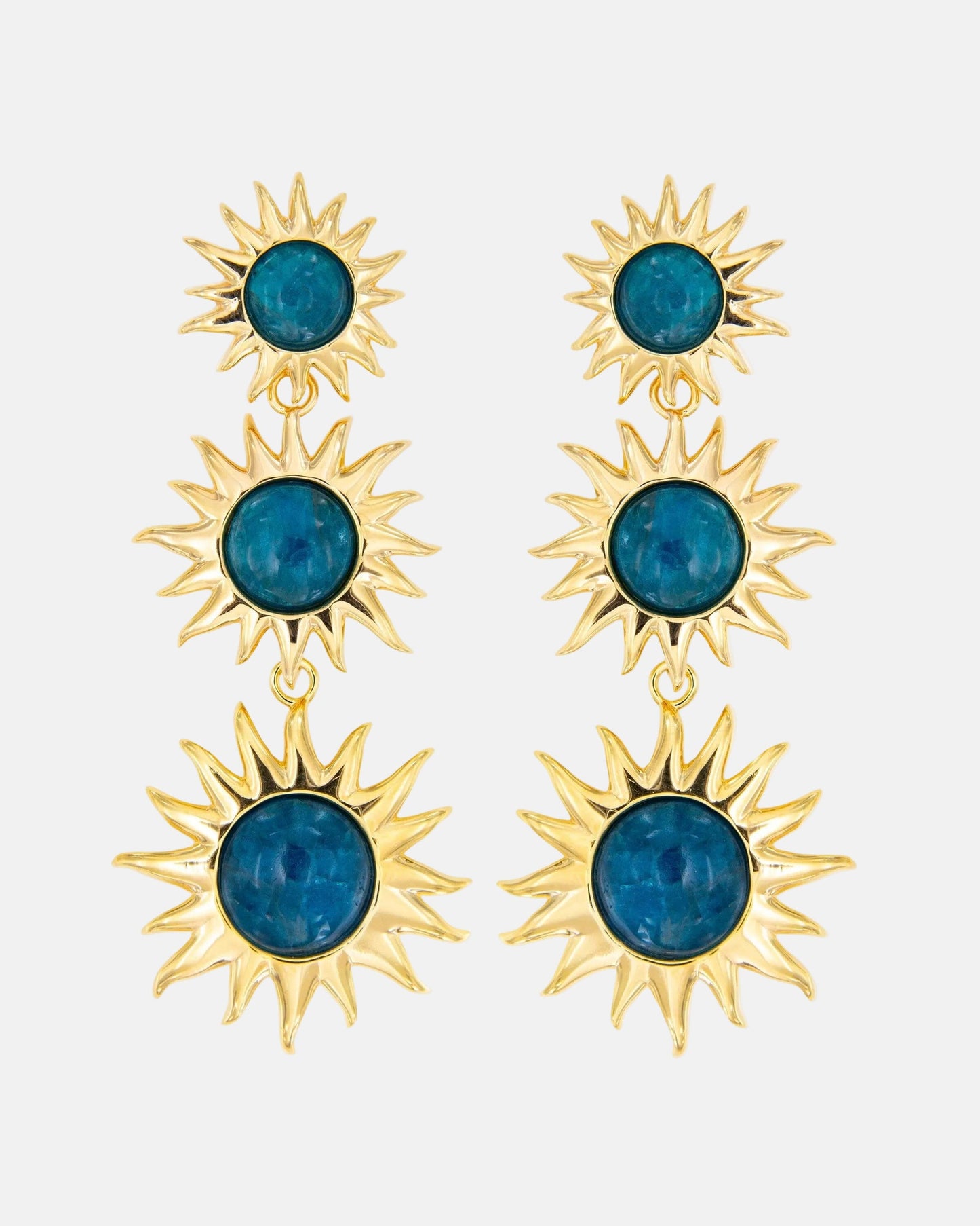 Colgantes Sol Fascinante Intermedio Apatita Earrings Coolook 