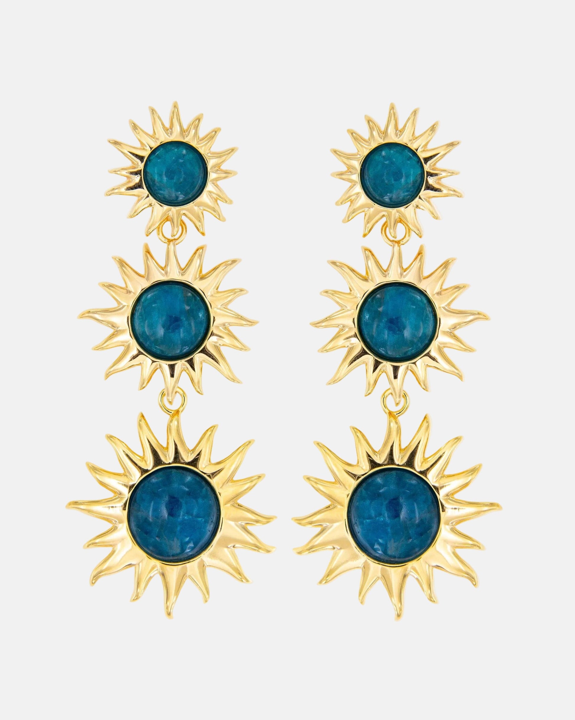 Colgantes Sol Fascinante Intermedio Apatita Earrings Coolook 