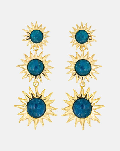 Colgantes Sol Fascinante Intermedio Apatita Earrings Coolook 