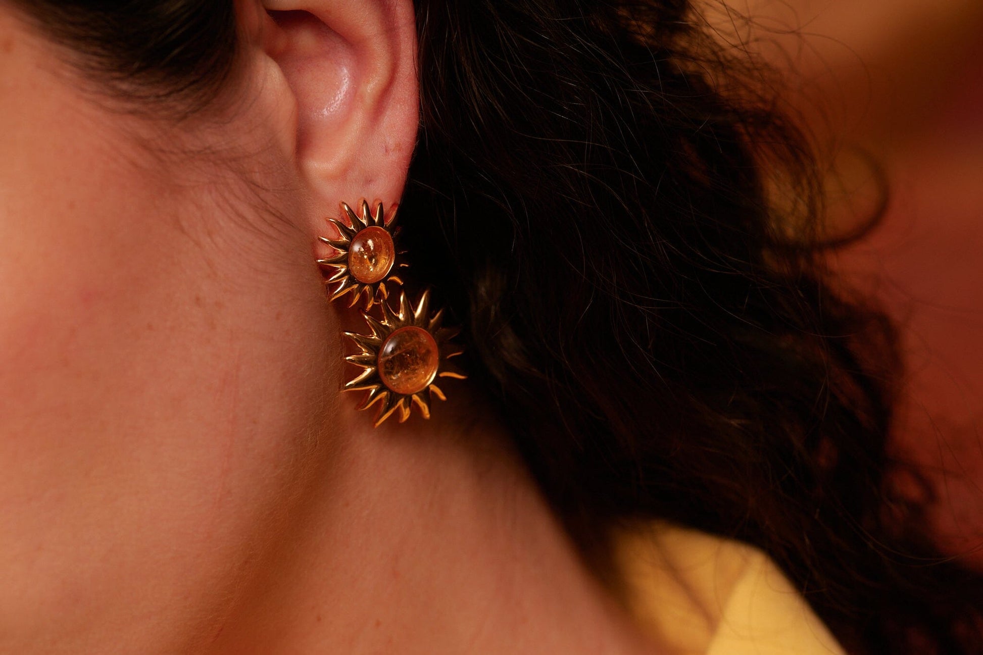 Colgantes Sol Fascinante Intermedio Citrino Necklaces Coolook 