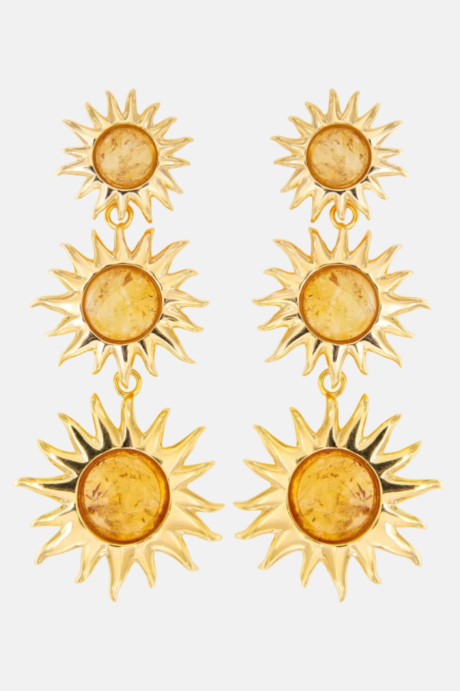 Colgantes Sol Fascinante Intermedio Citrino Necklaces Coolook 