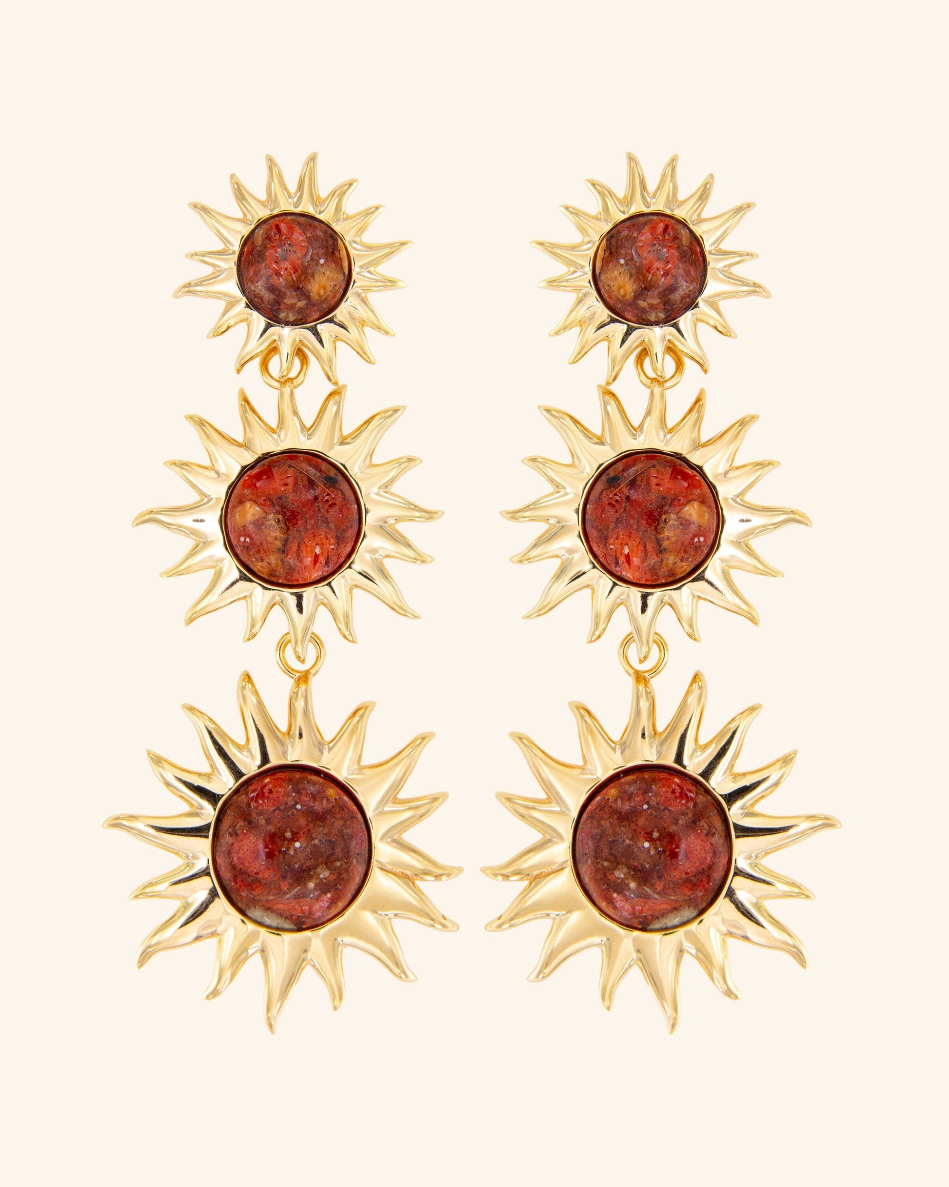 Colgantes Sol Fascinante Intermedio Coral Necklaces Coolook 