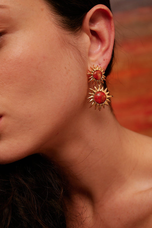 Colgantes Sol Fascinante Intermedio Coral Necklaces Coolook 