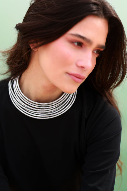 Collar Coa Small Plateado Necklaces Ecue 