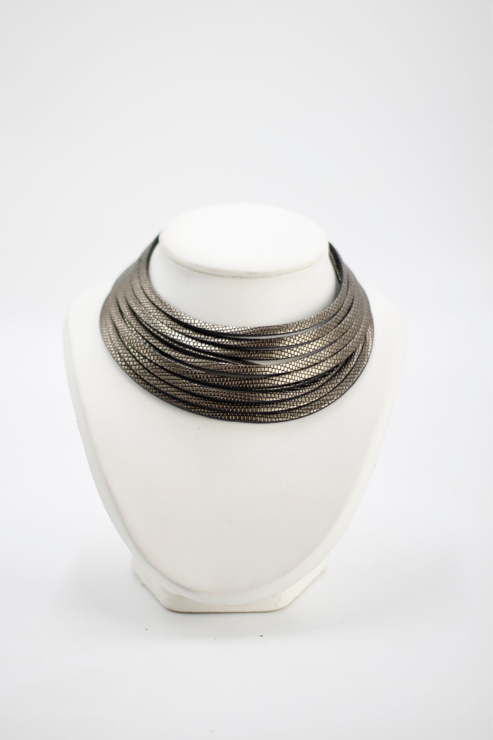 Collar Coa Small Plomo collares Ecue 