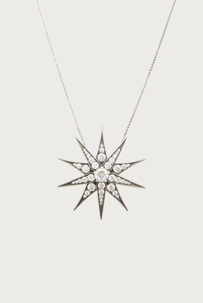 Collar Estrella de Plata Grande Necklaces Ynes Suelves Jewellry 