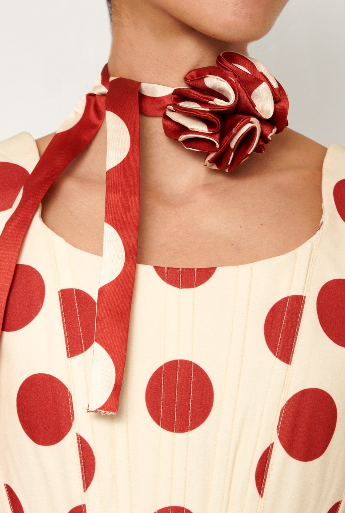 Collar flor red Necklaces Leandro Cano 