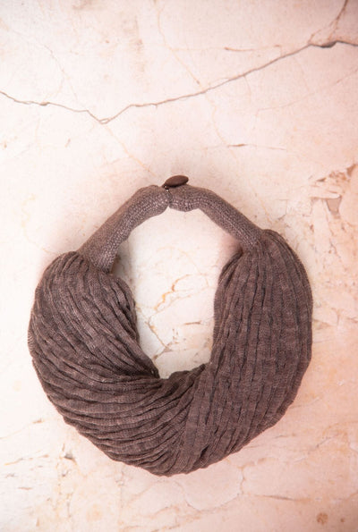 Collar lana marrón melange · Victoria de Talhora