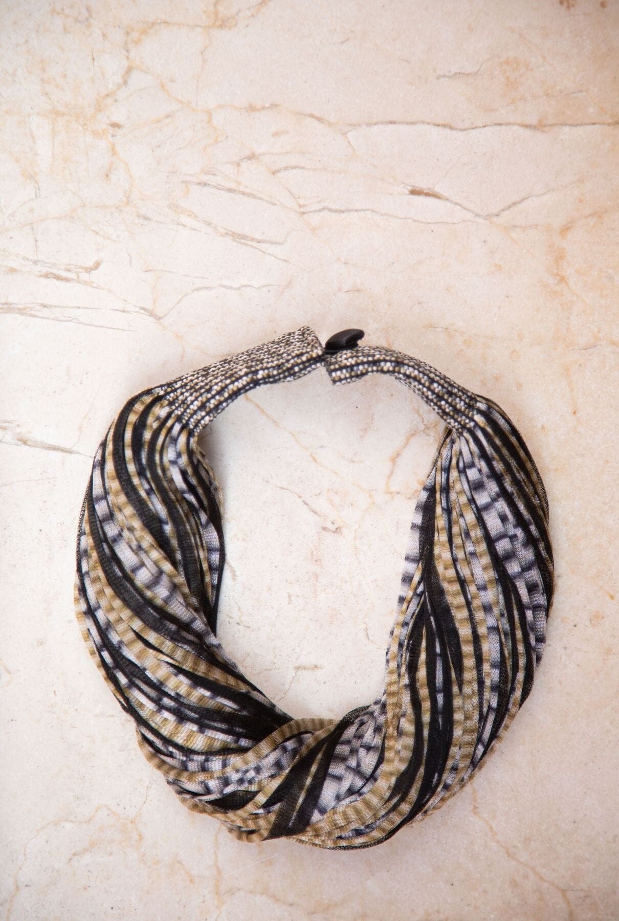 COLLAR SEDA JASP NEGRO/ NILE( NEGRO Necklaces Victoria de Talhora 