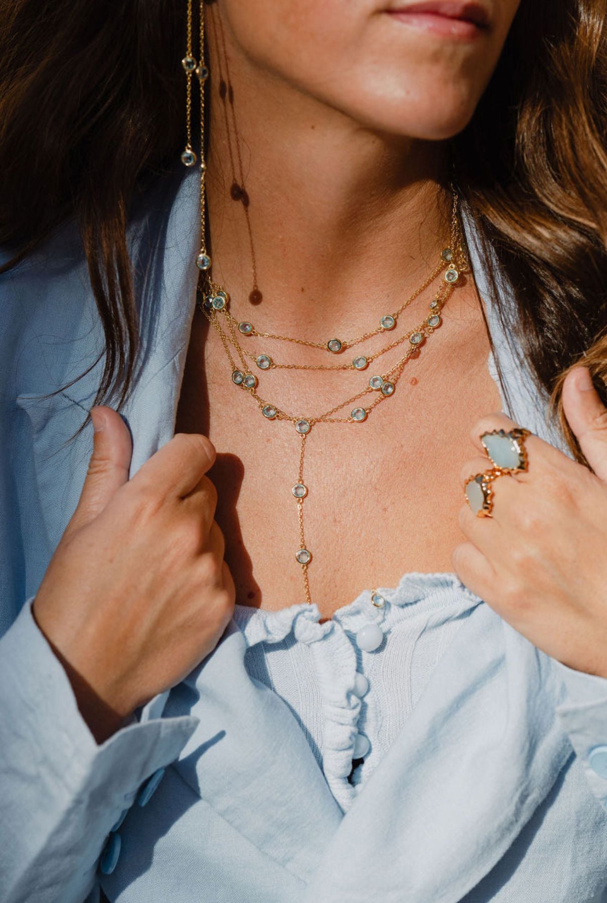 Collar Sexy Sirius Light Blue Necklaces Coolook 