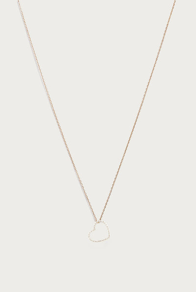 Collar Silueta Corazón de Diamantes · Ynes Suelves Jewellery