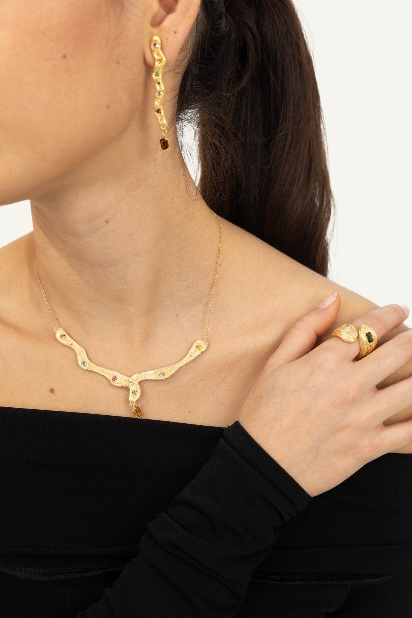 Collar Sun Oro Necklaces Clara & Beth 