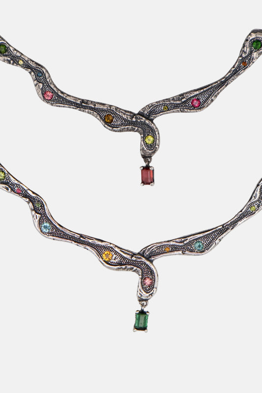 Collar Sun Plata Necklaces Clara & Beth 