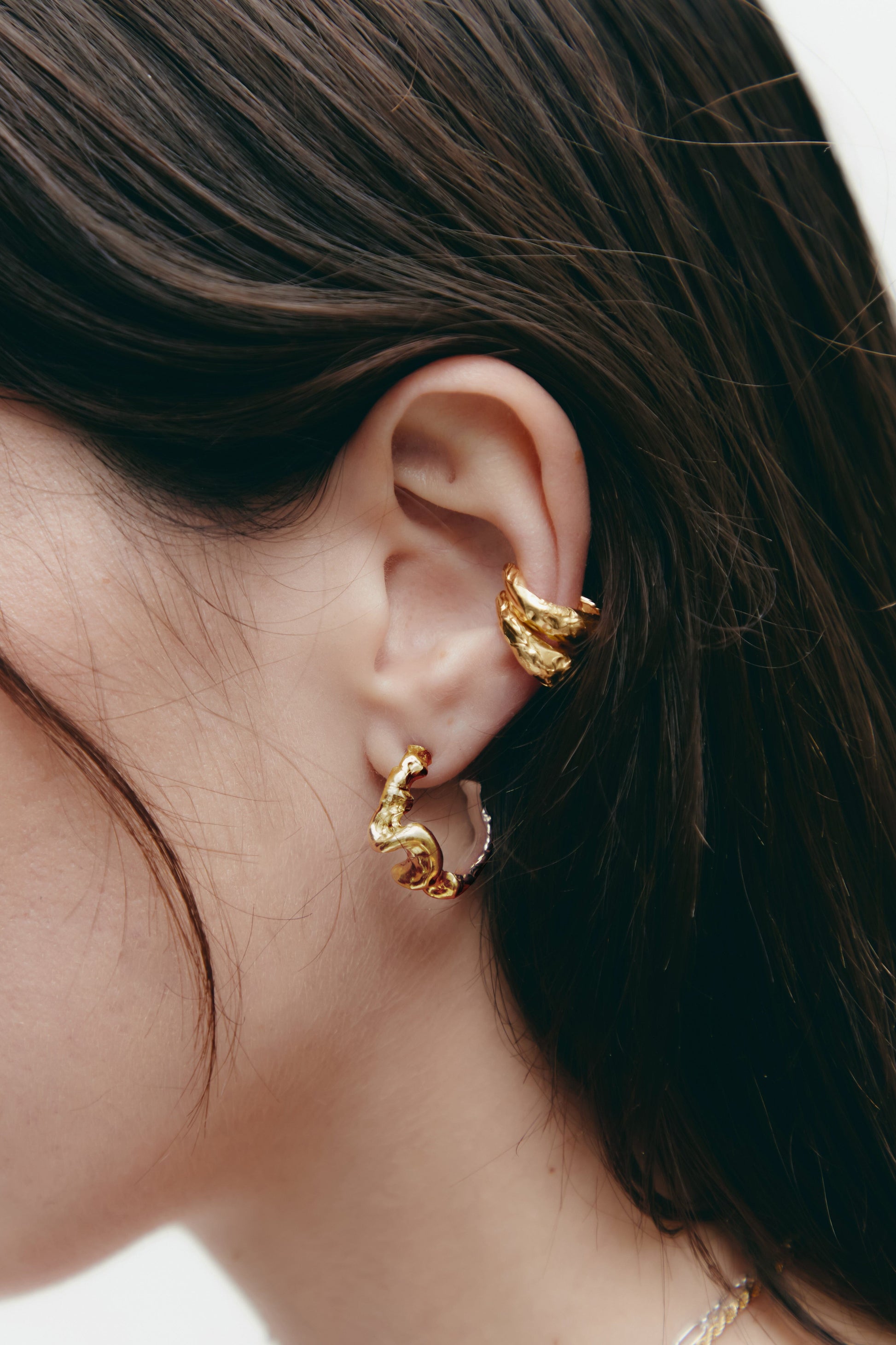 Continu Earrings Gold Earrings Albert Coll 